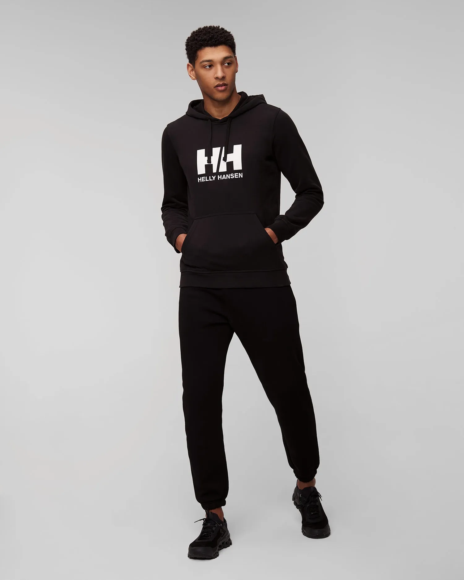 Men's black Helly Hansen HH Logo Hoodie 33977-990