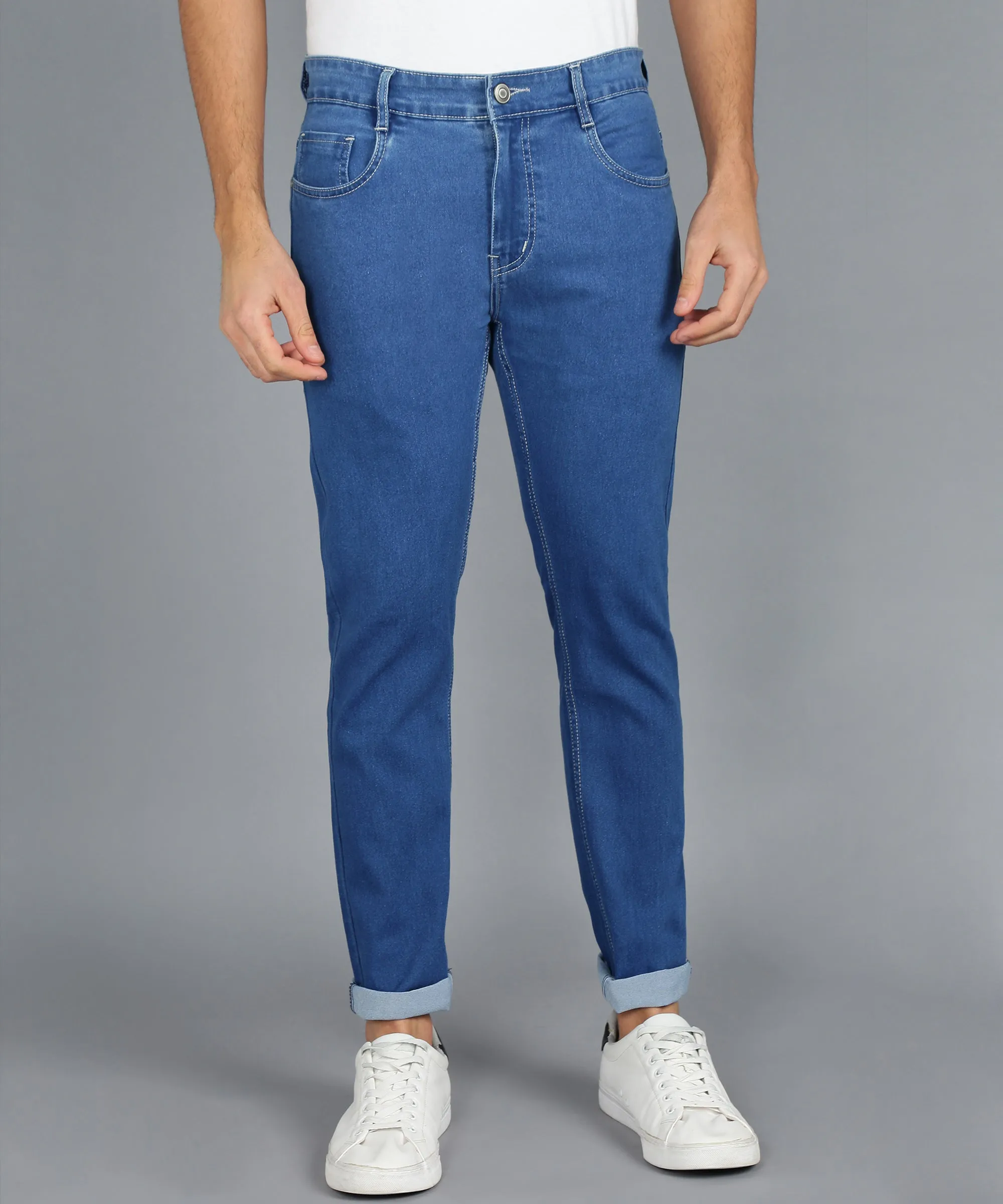 Men's Blue Slim Fit Jeans Stretchable