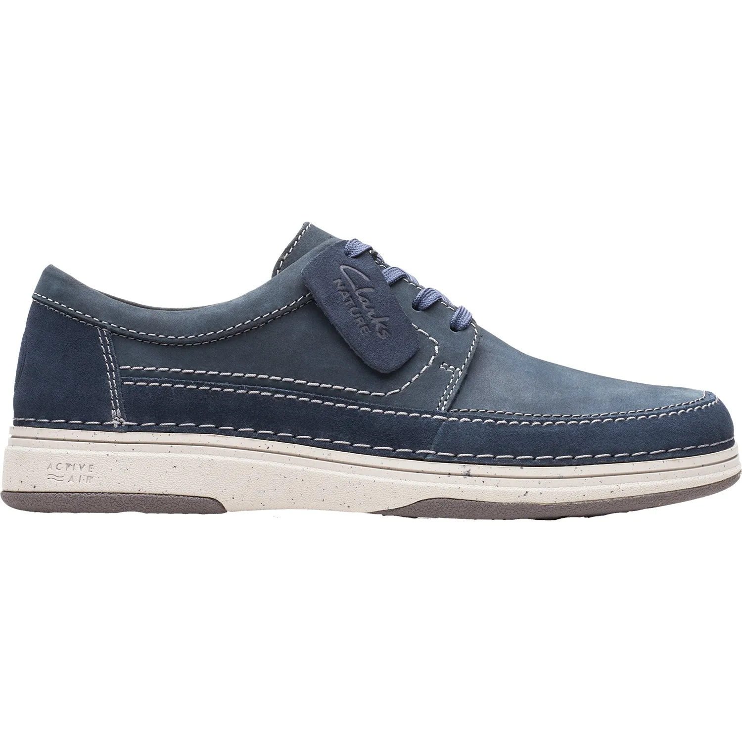 Men's Clarks Nature 5 Lo Navy Combination Nubuck