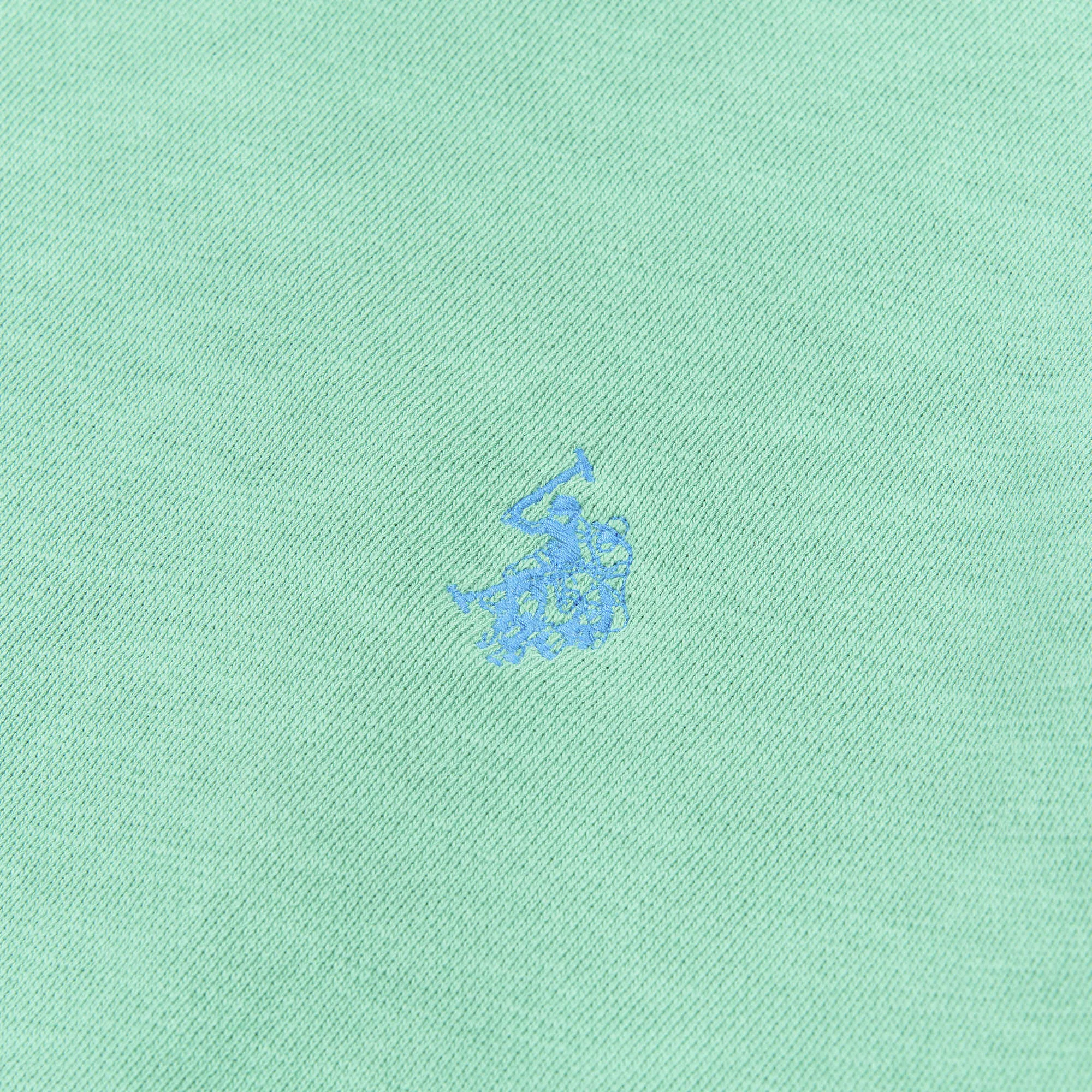 Mens Garment Dye Crew Neck Sweatshirt in Golf Green