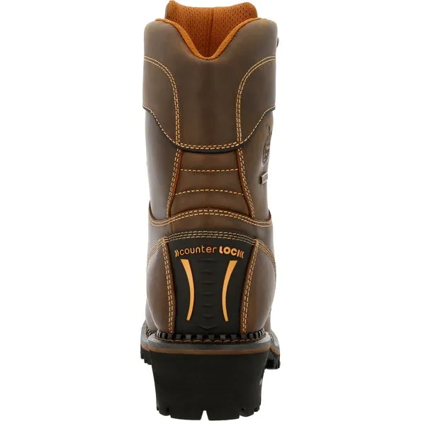 Men's Georgia AMP LT Logger Composite Toe Insulated Waterproof Work Boot #GB00491