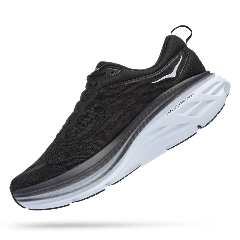 Men’s Hoka Bondi 8 – Black/White (BWHT)