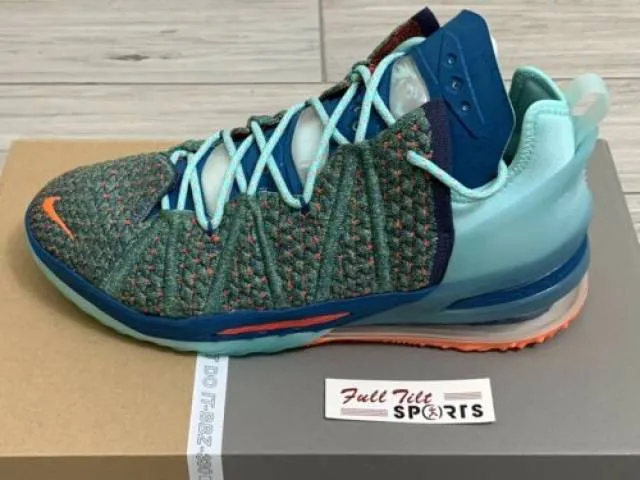 Men’s nike lebron 18 we are family green crimson basketball cq9283-300 sz 11