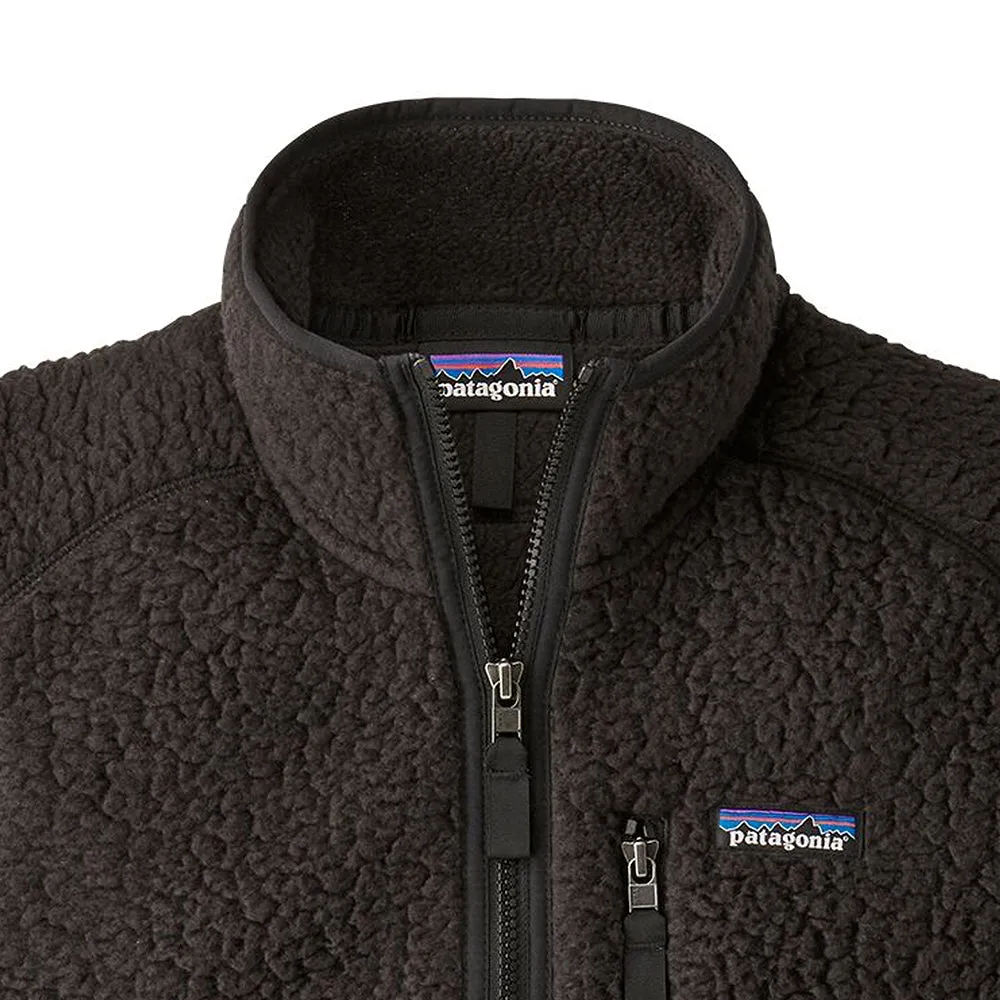Men's Retro Pile Vest - Black