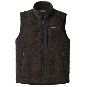 Men's Retro Pile Vest - Black