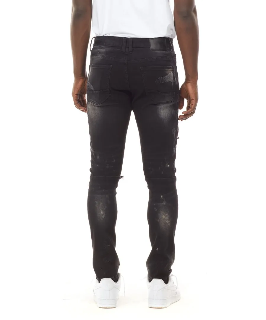 Men's Smoke Rise Rip & Repair Fashion Jeans Dusty Black