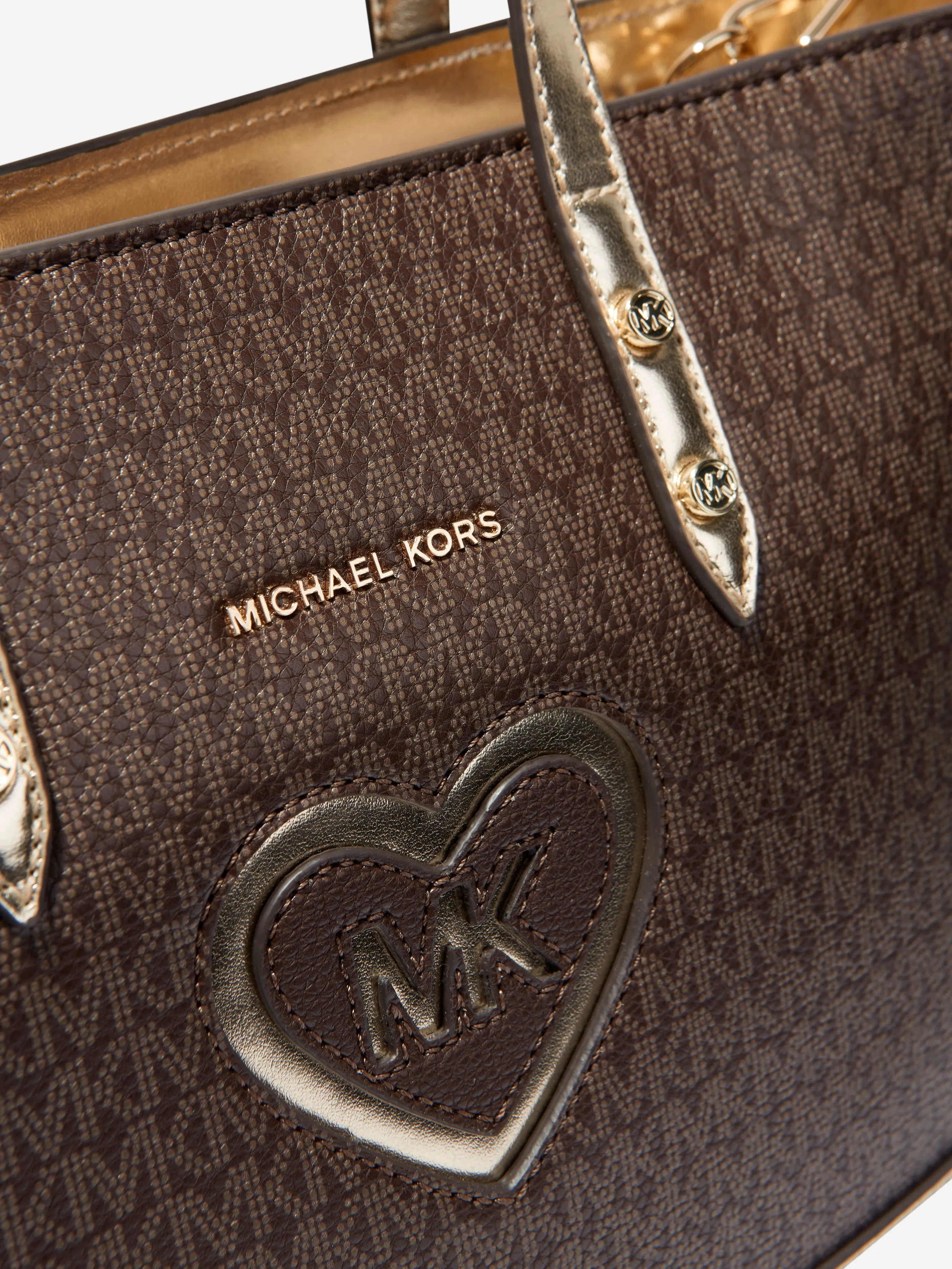 Michael Kors Girls Logo Tote Bag in Brown