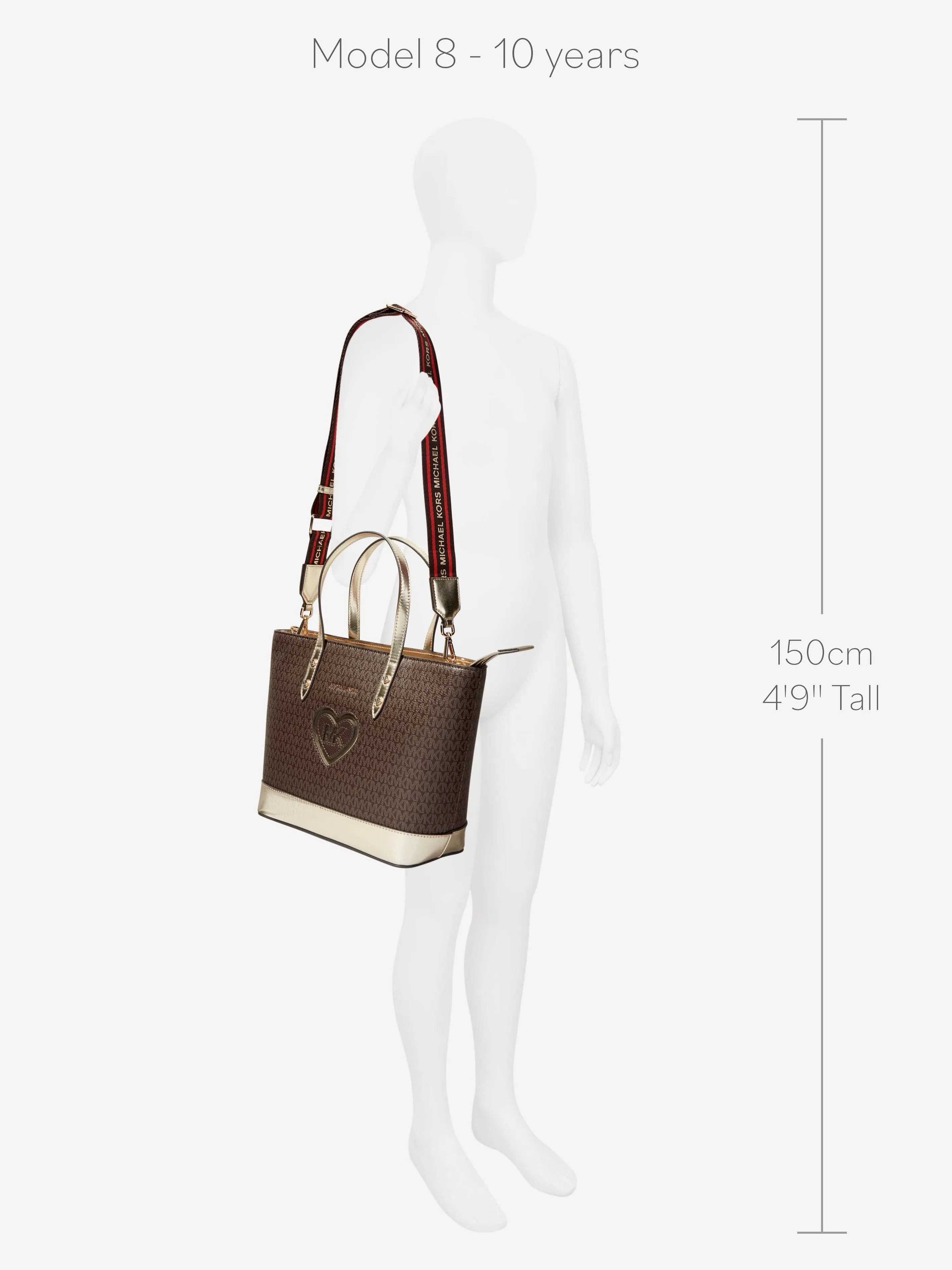 Michael Kors Girls Logo Tote Bag in Brown