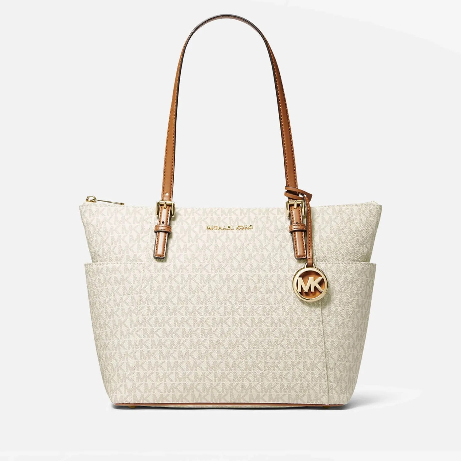 MICHAEL Michael Kors Sinclair Large East West Grab Tote Bag - Vanilla/Acrn