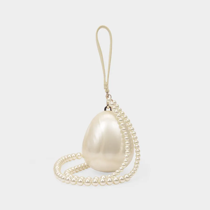 Micro Egg Clutch - Simone Rocha - Pearl - Plexiglas