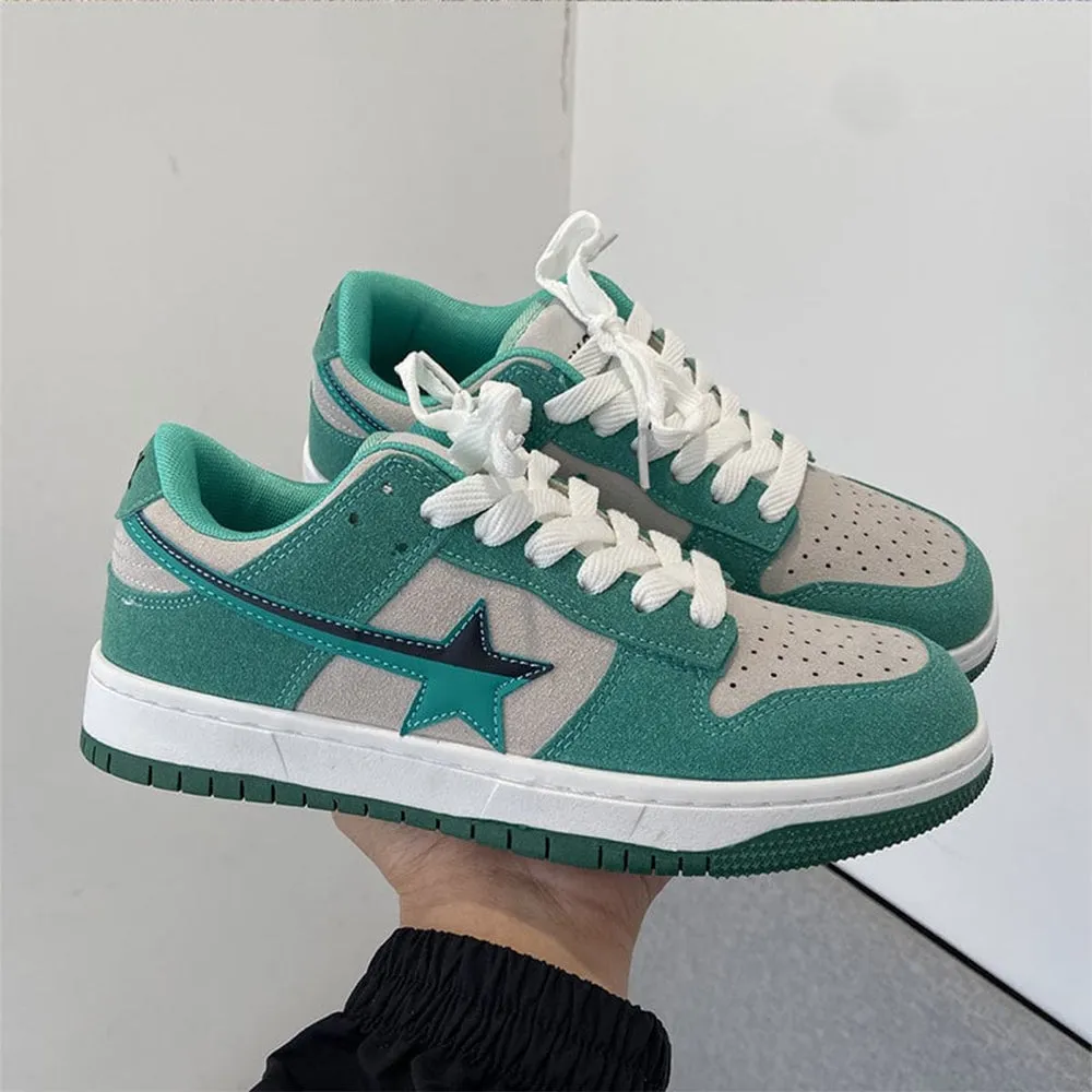 Mint Green Star Sneakers