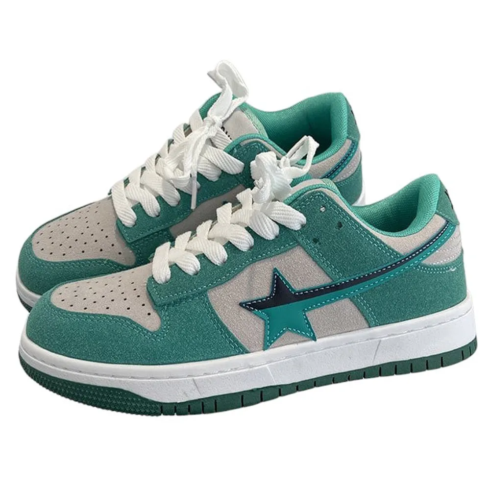 Mint Green Star Sneakers