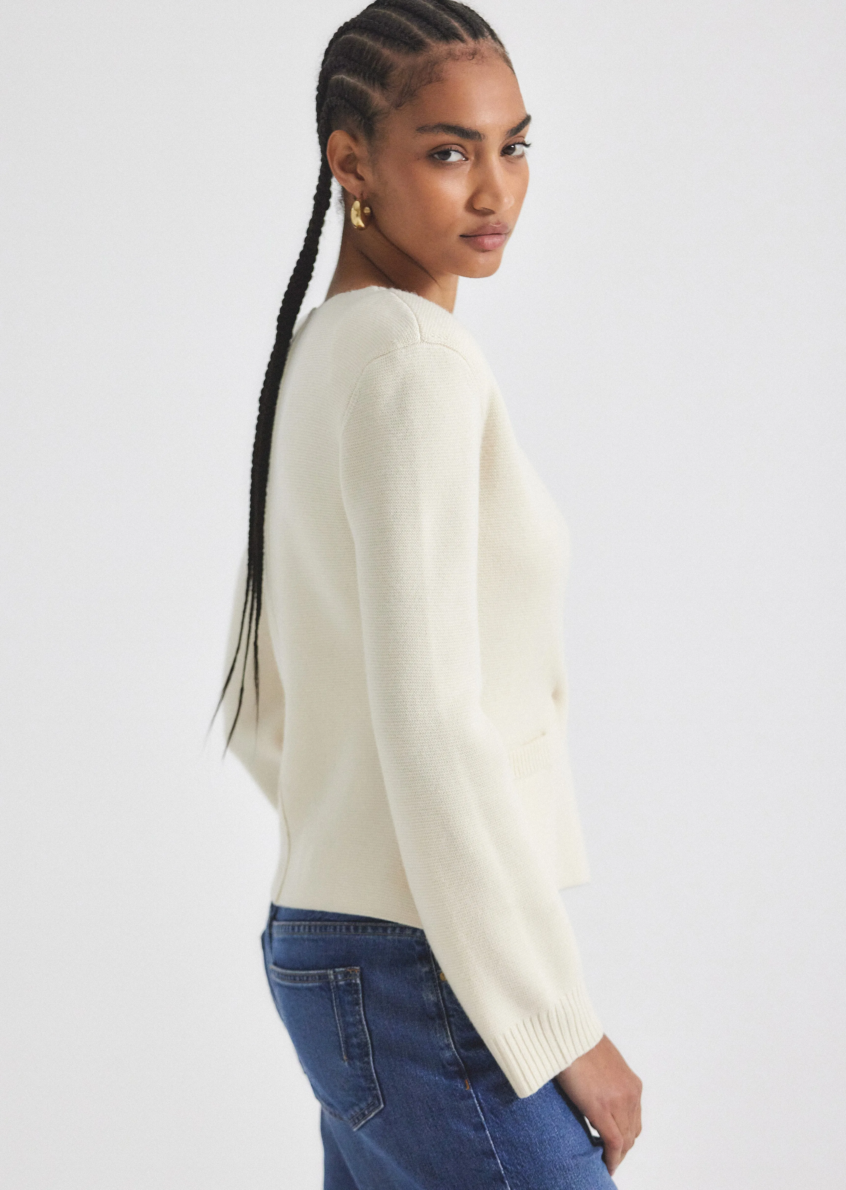 Minta Cardigan - Blanc de Blanc