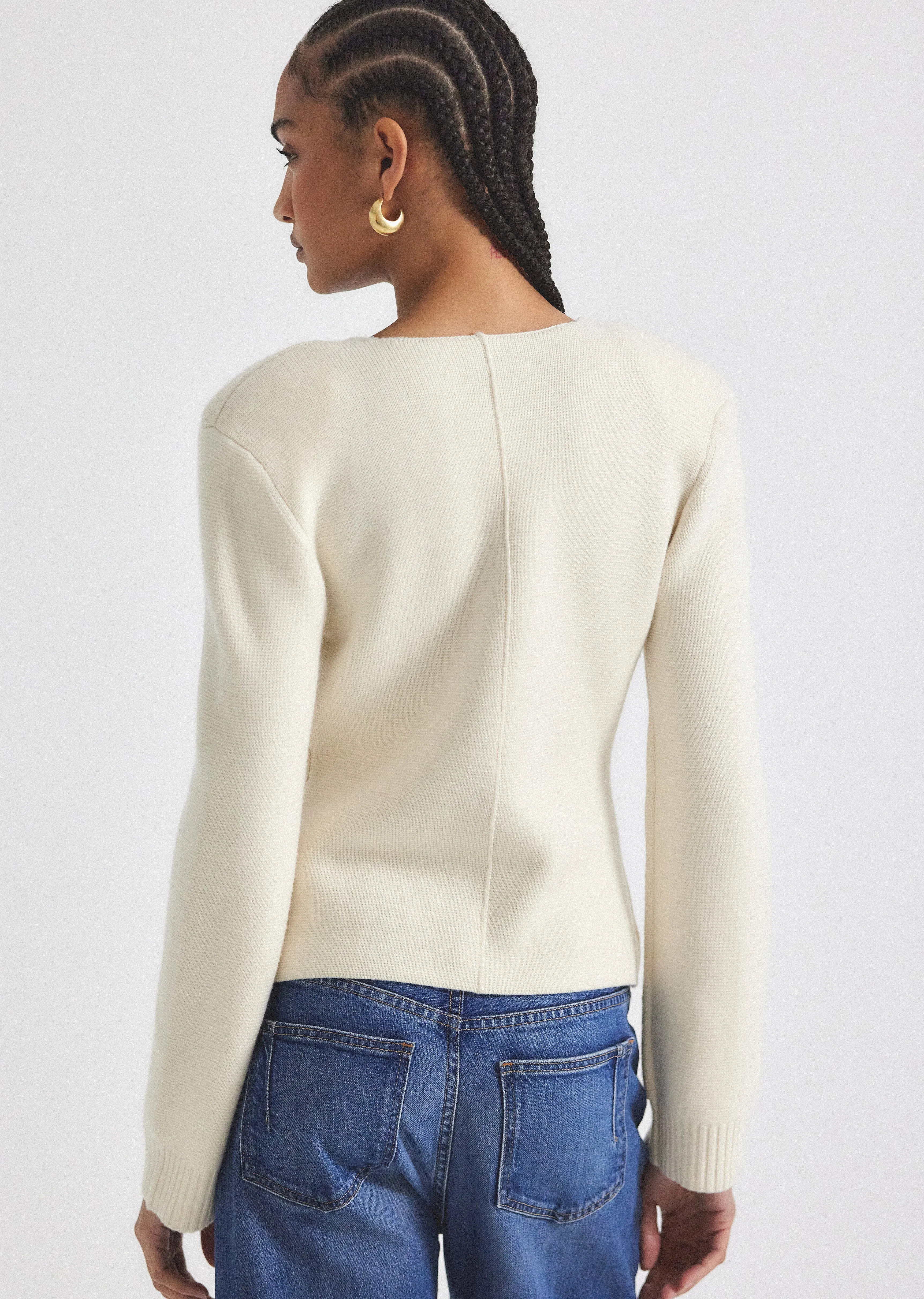 Minta Cardigan - Blanc de Blanc