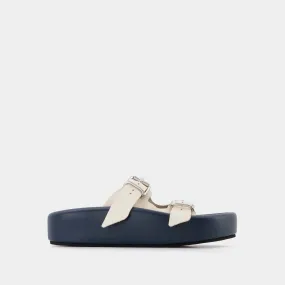 MM6 Maison Margiela  Sandals - Mm6 Maison Margiela - Blue - Leather