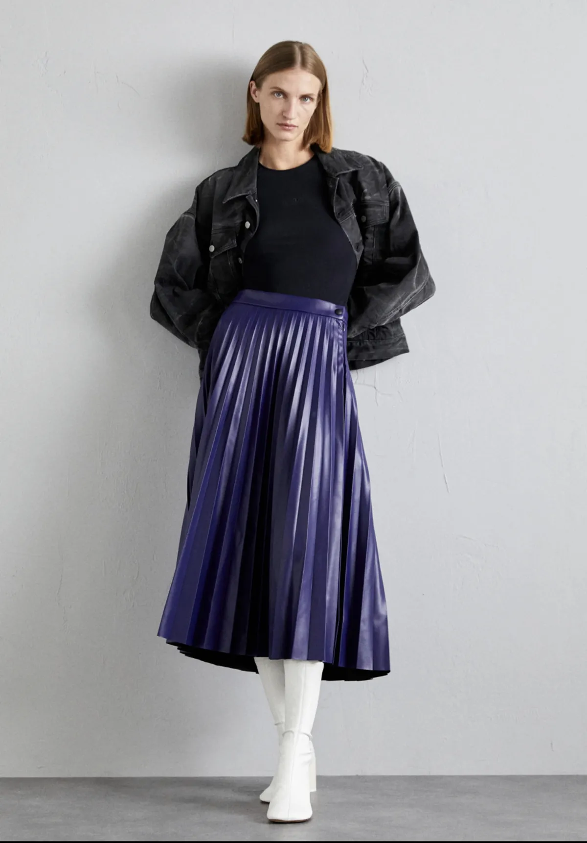 MM6 Pleated skirt