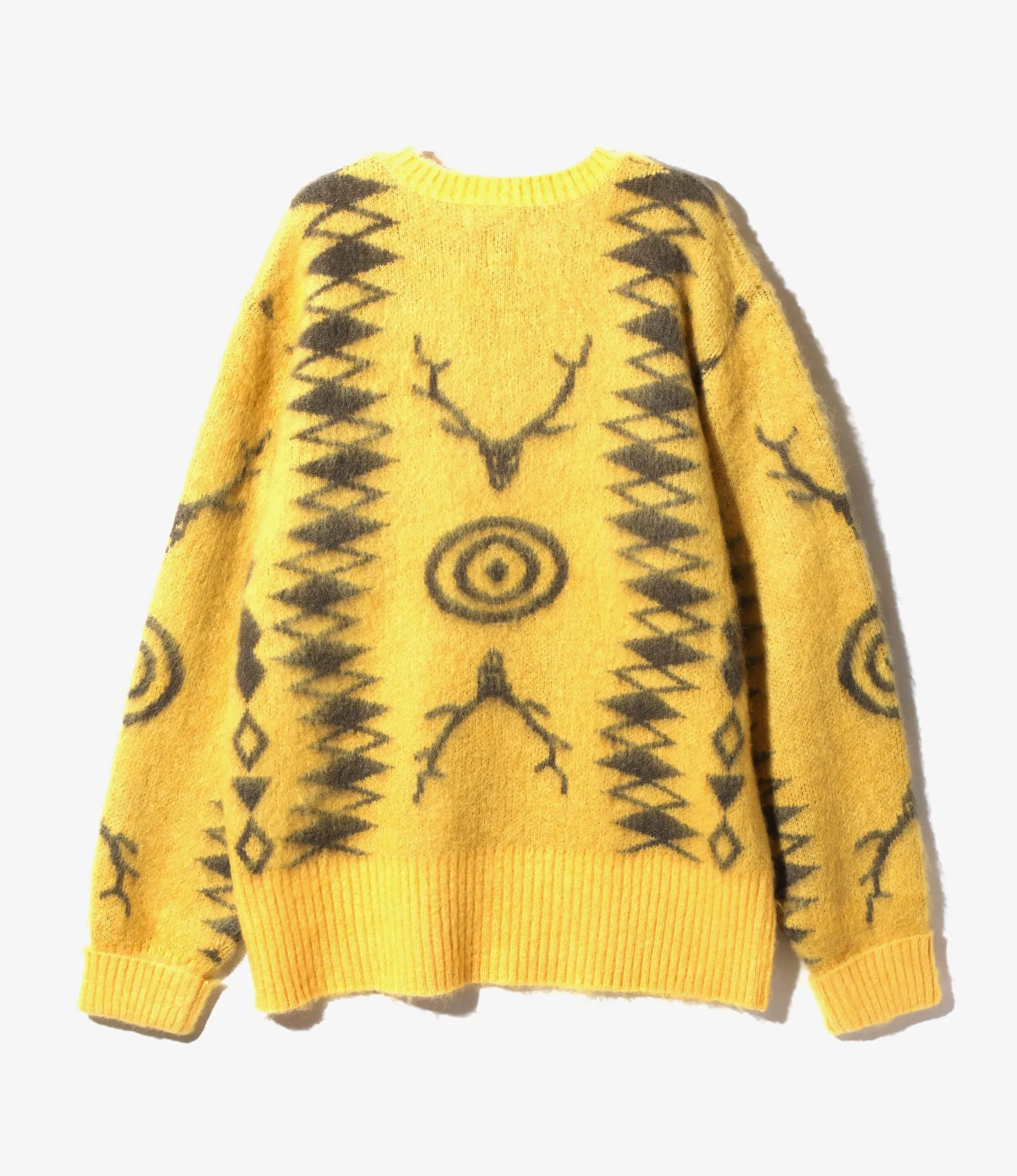 Mohair Sweater –Beige Native Pattern