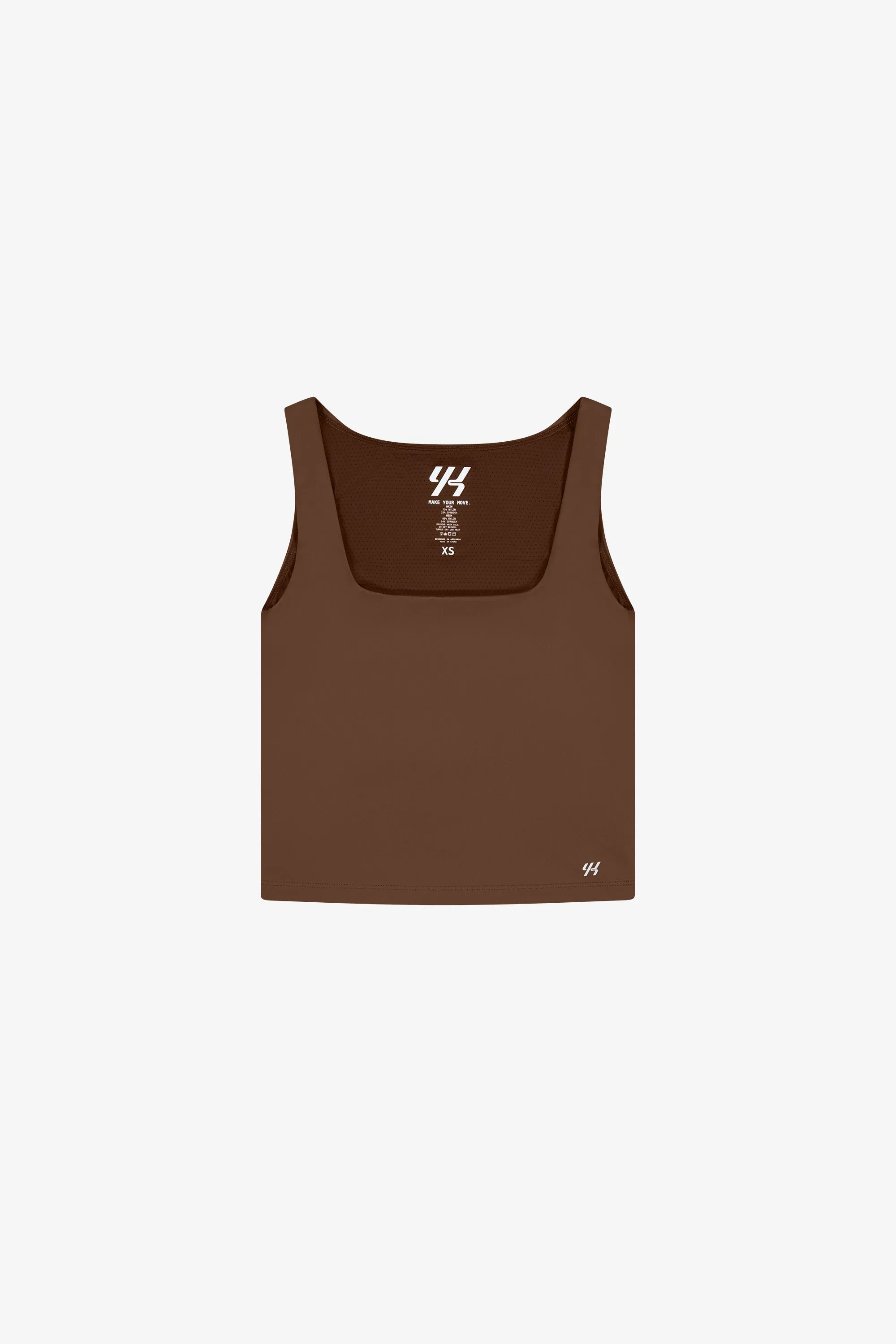 Move Womens Square Tank | BROWN