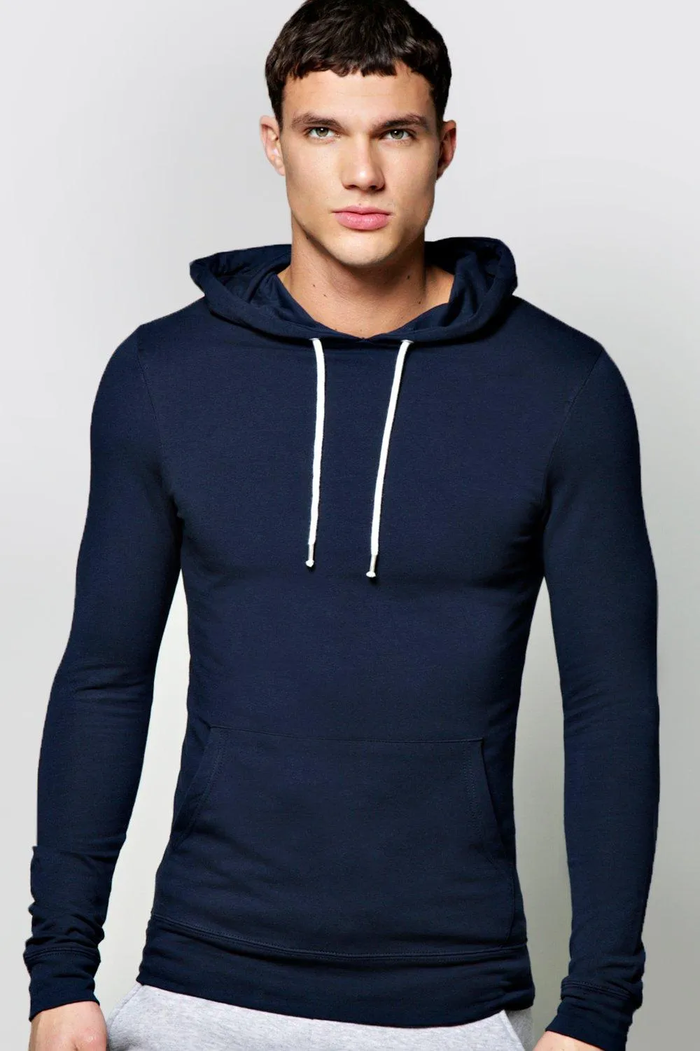 Muscle Fit Over The Head Hoodie