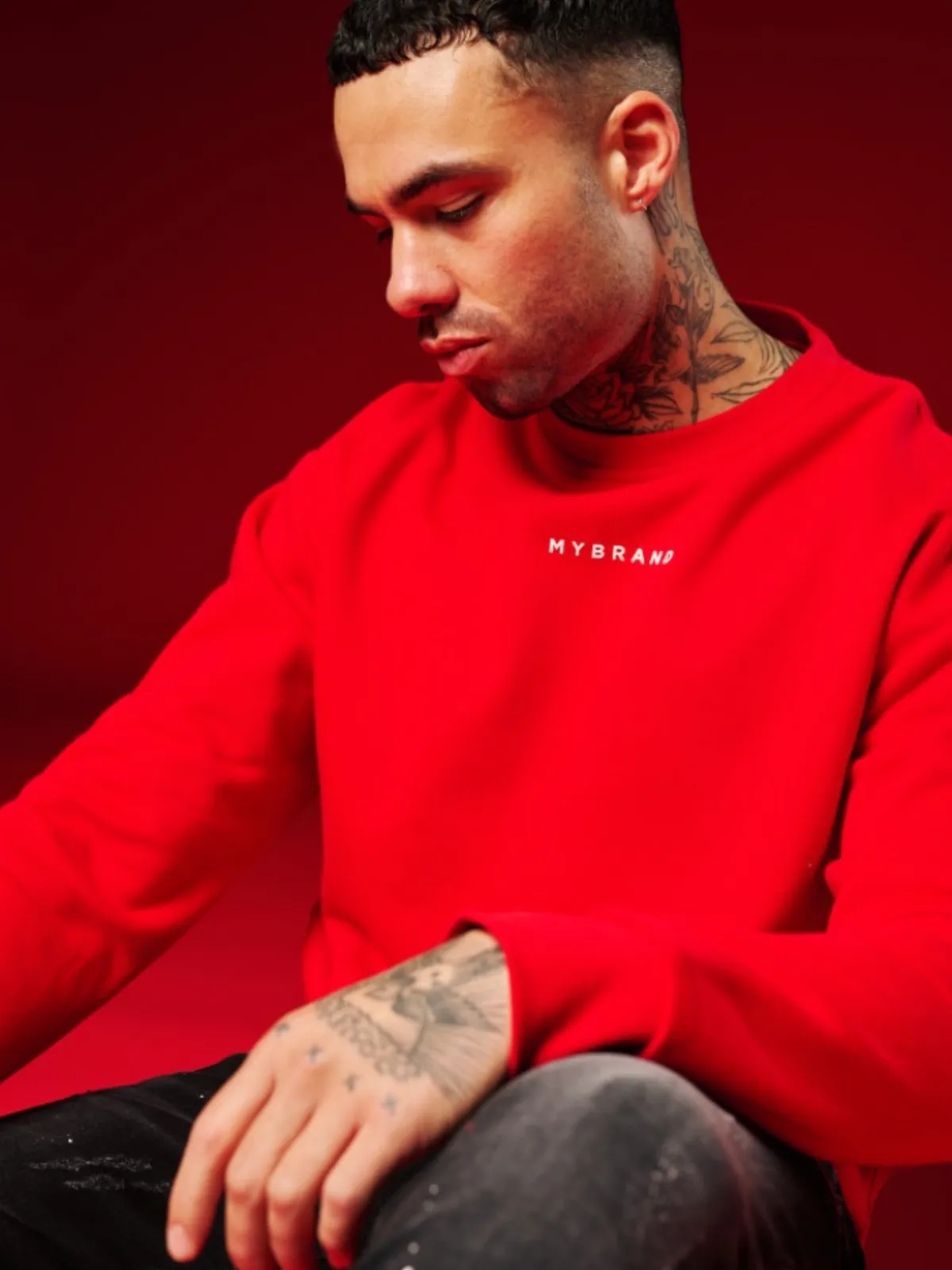 MY BRAND BACK SWEATER RED | RED