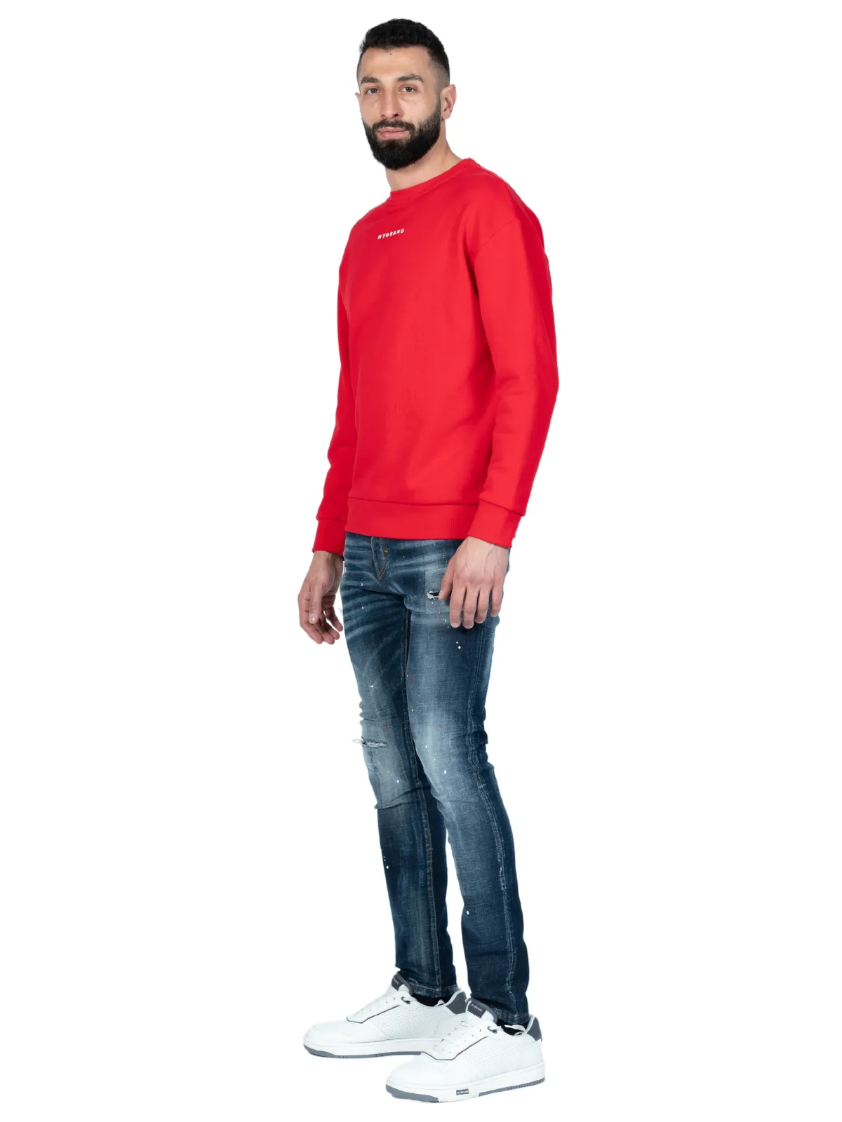 MY BRAND BACK SWEATER RED | RED