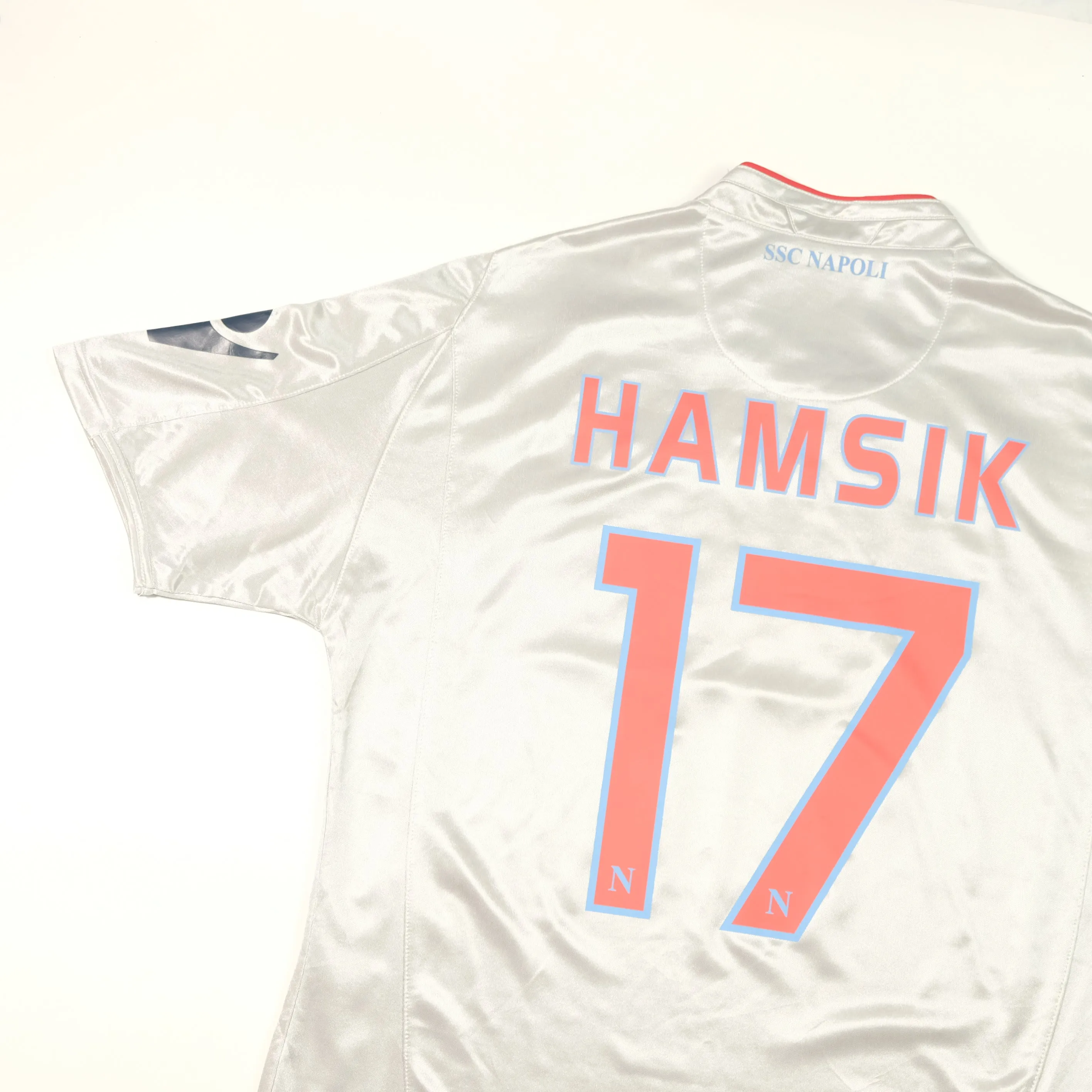 Napoli Italy Hamsik 2009/2010 Macron Away Football Shirt Medium
