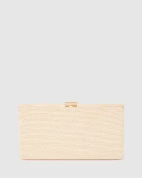 Natural Melanie Plain Clutch Bag