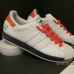 Nds! adidas superstar 35th anniversary- i love ny  wht/royal blue/orange sz13