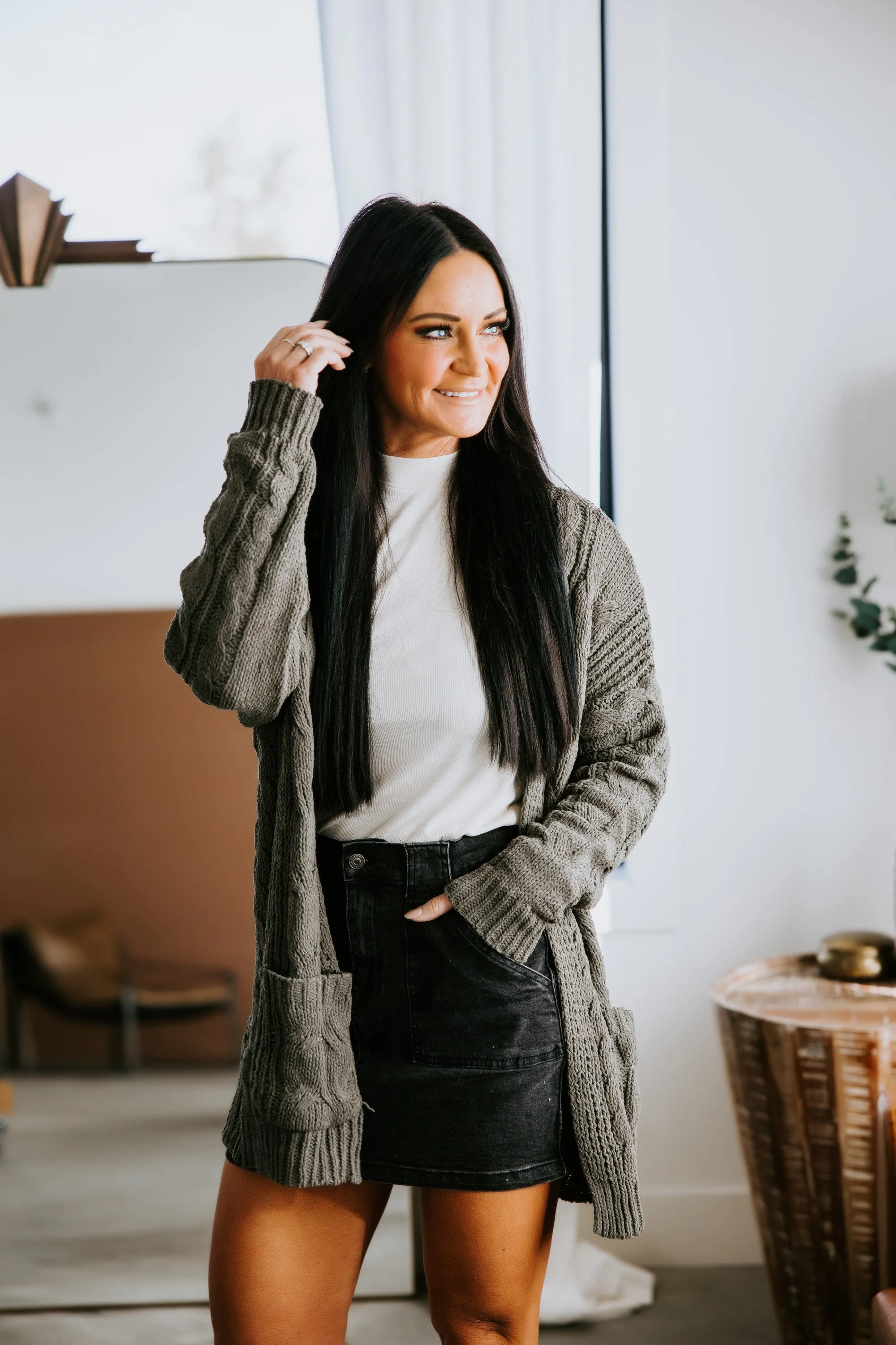 Nevaeh Chunky Knit Cardigan