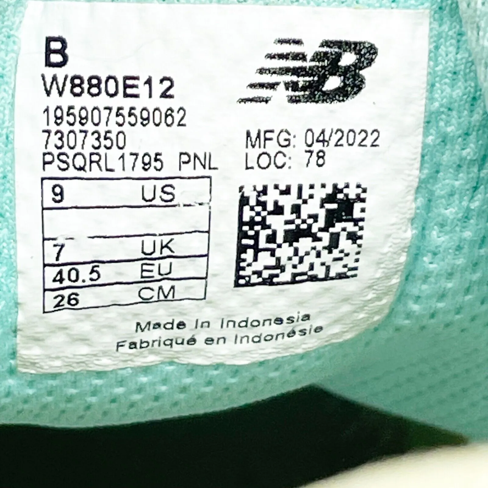 New Balance Womens Fresh Foam X 880v12 W880E12 Green Running Shoes Sneakers 9B