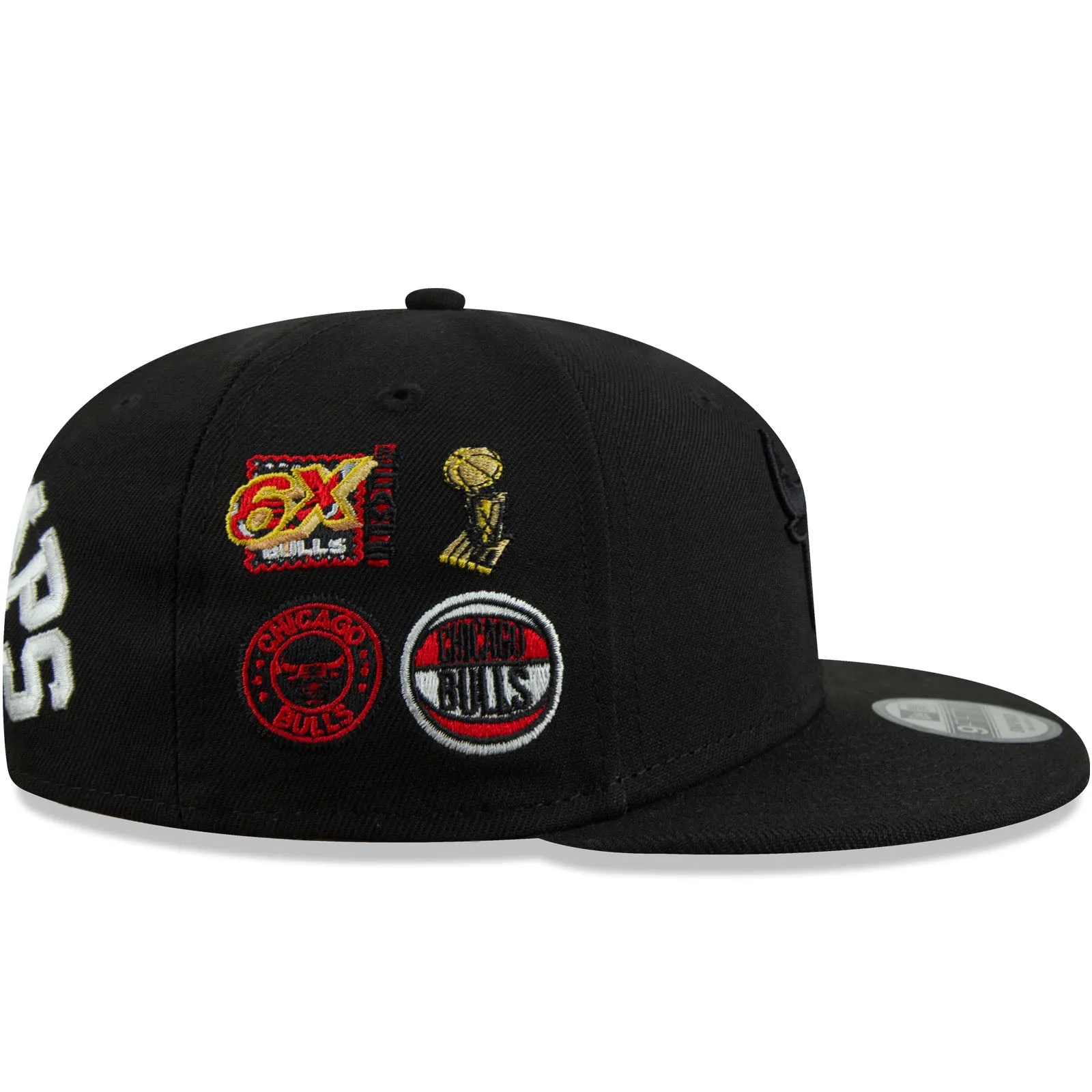 New Era Chicago Bulls League Champions NBA 9FIFTY Baseball Cap - Black