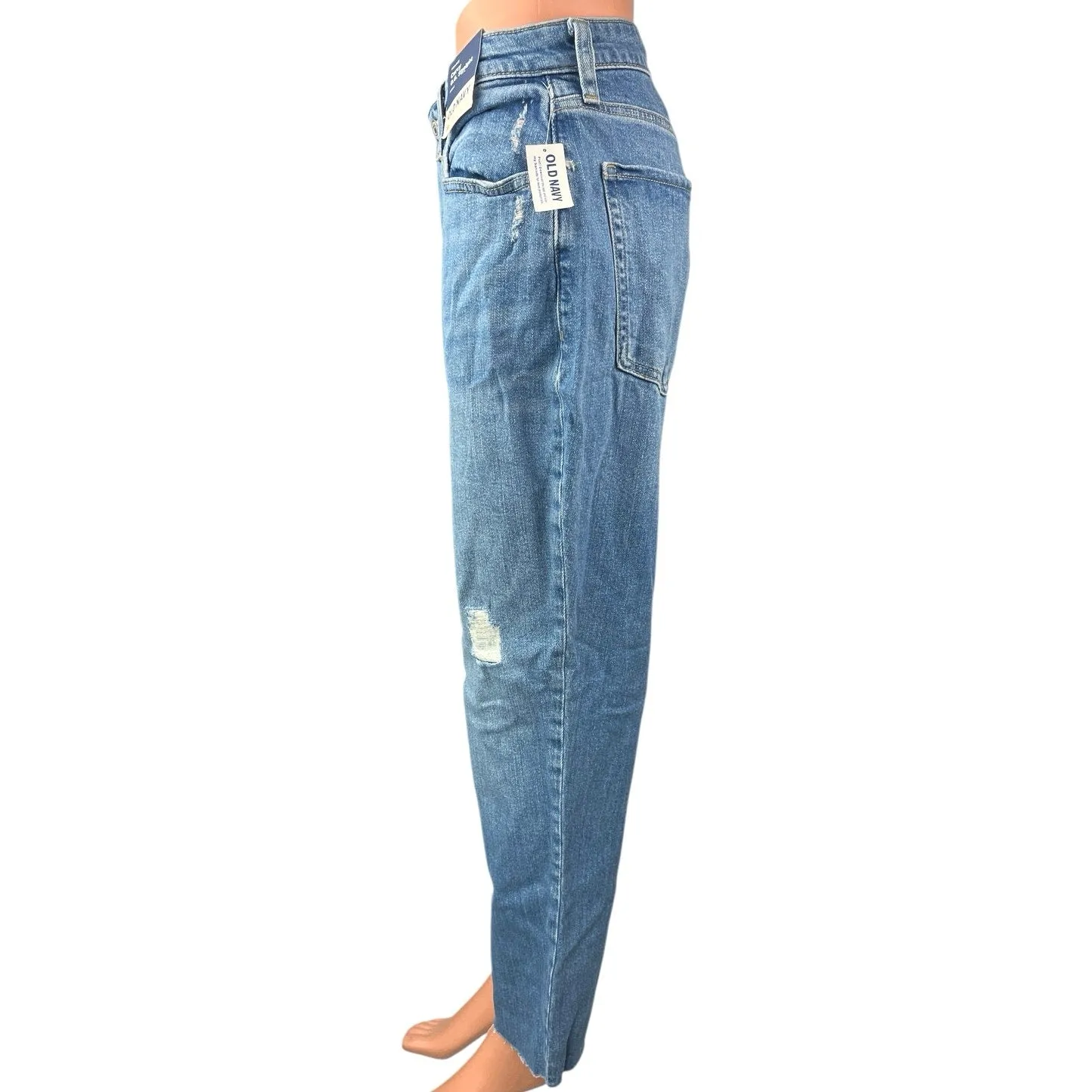 NEW Old Navy Women's Blue High Rise Curvy O.G. Straight Denim Jeans Size 12