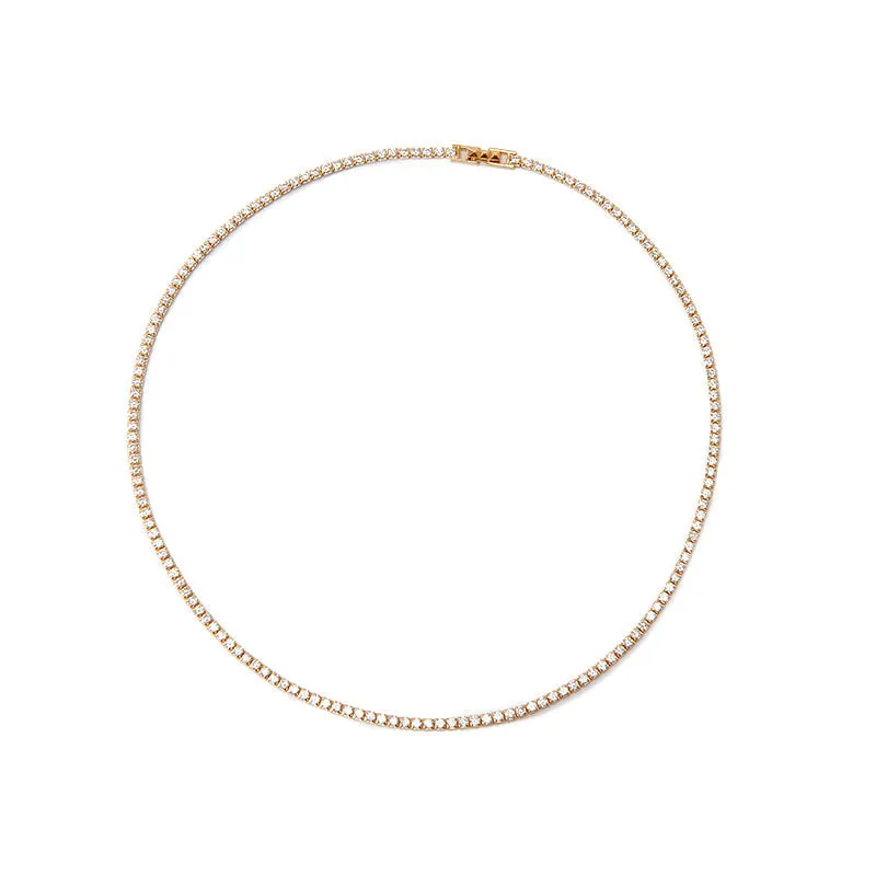 Nickho Rey Tish Tennis Necklace -  Gold