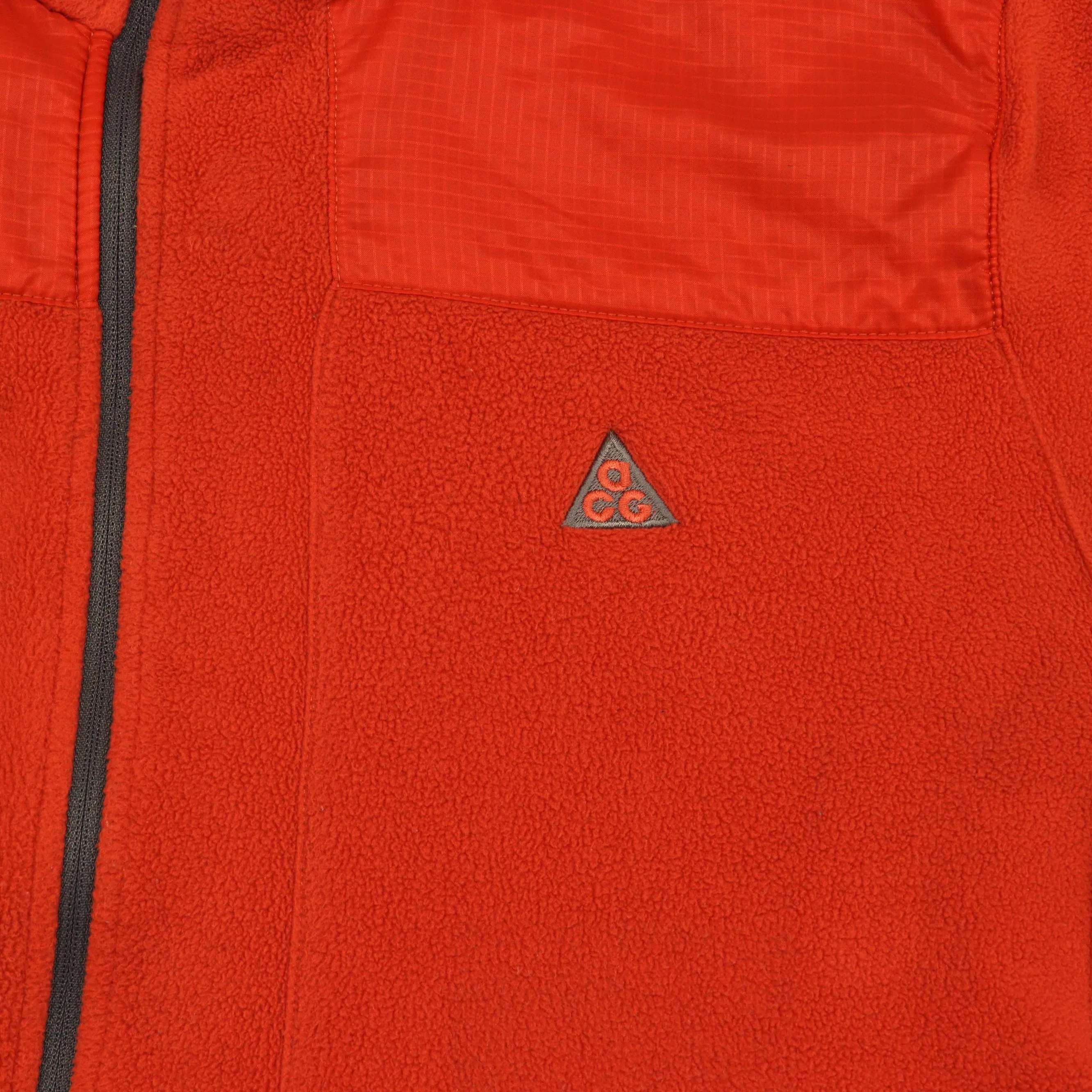 Nike ACG Orange Therma Zip-Up Fleece