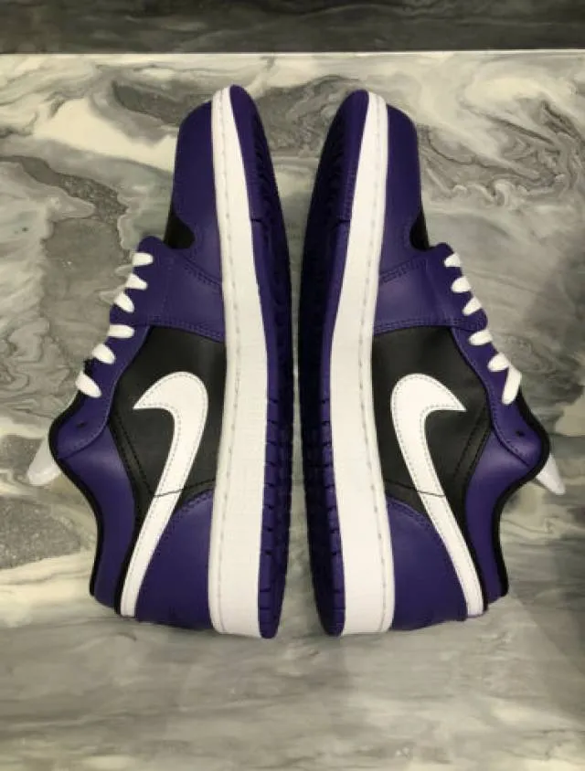 Nike air jordan 1 low court purple black white