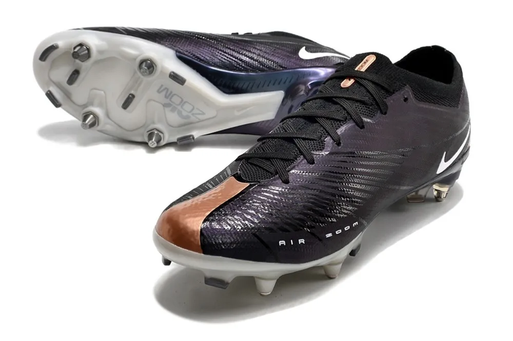 Nike Air Zoom Mercurial Vapor 15 Elite SE SG-Pro Anti-Clog - Black/Copper Metallic/White