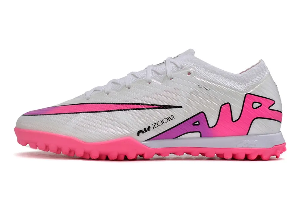 Nike Air Zoom Mercurial Vapor 15 Elite Turf - White/Pink/Flash Crimson/Hyper Blue