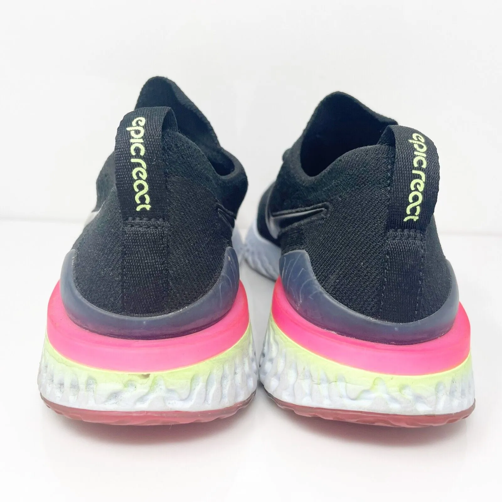 Nike Boys Epic React Flyknit 2 AQ3243-003 Black Running Shoes Sneakers Size 7Y