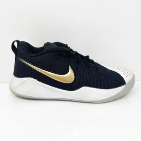 Nike Boys Team Hustle Quick 2 AT5298-010 Black Running Shoes Sneakers Size 5Y