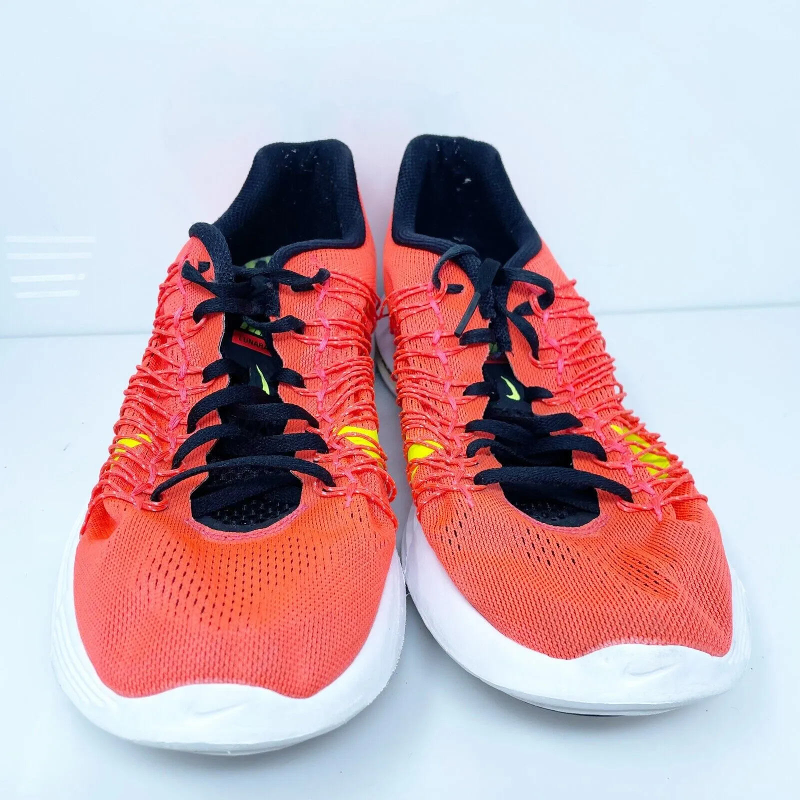 Nike Mens Lunaracer Plus 3 554675-607 Orange Running Shoes Sneakers Size 10.5