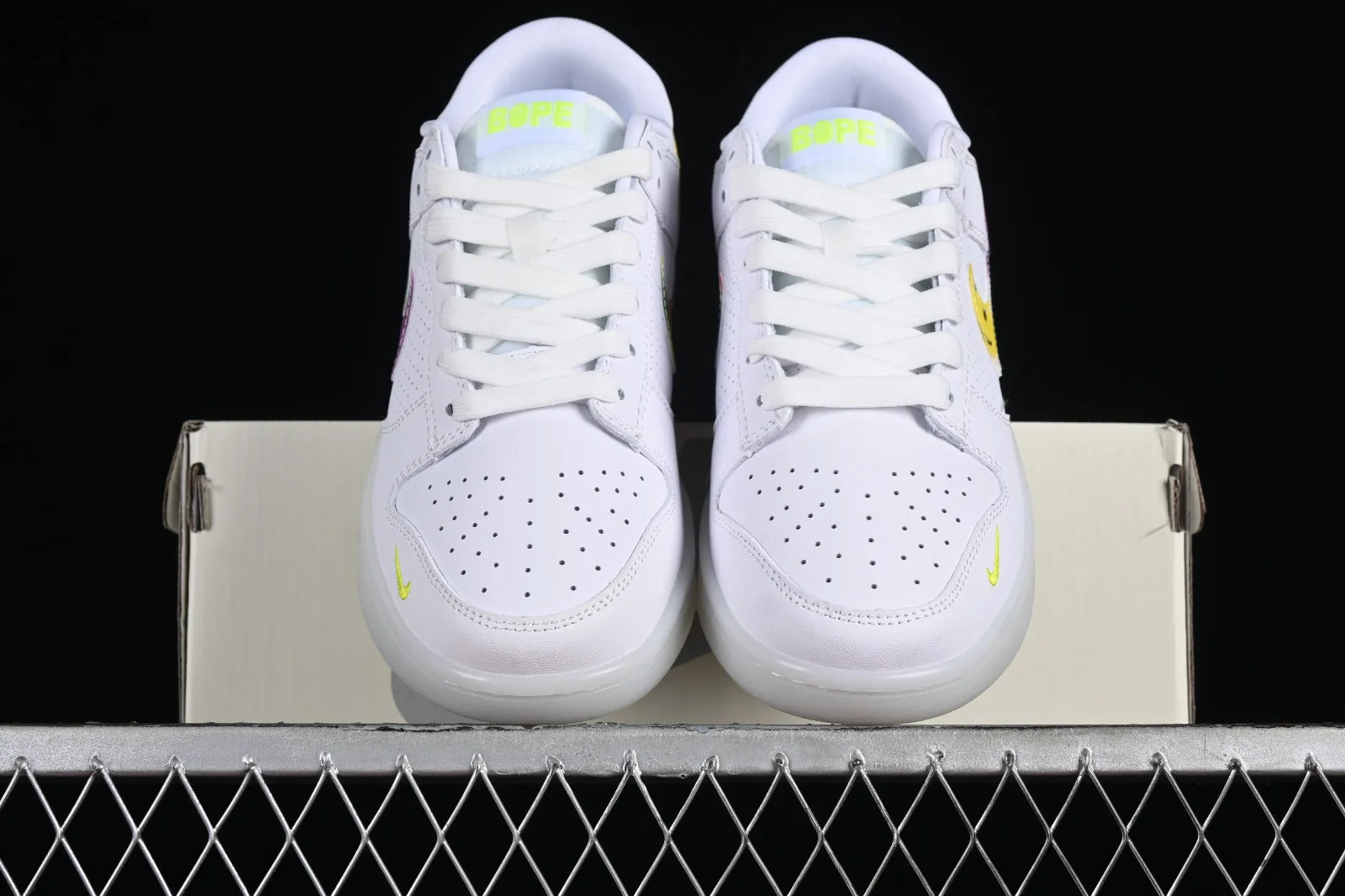 Nike SB Dunk Low BAPE White Green Yellow JH8039-940
