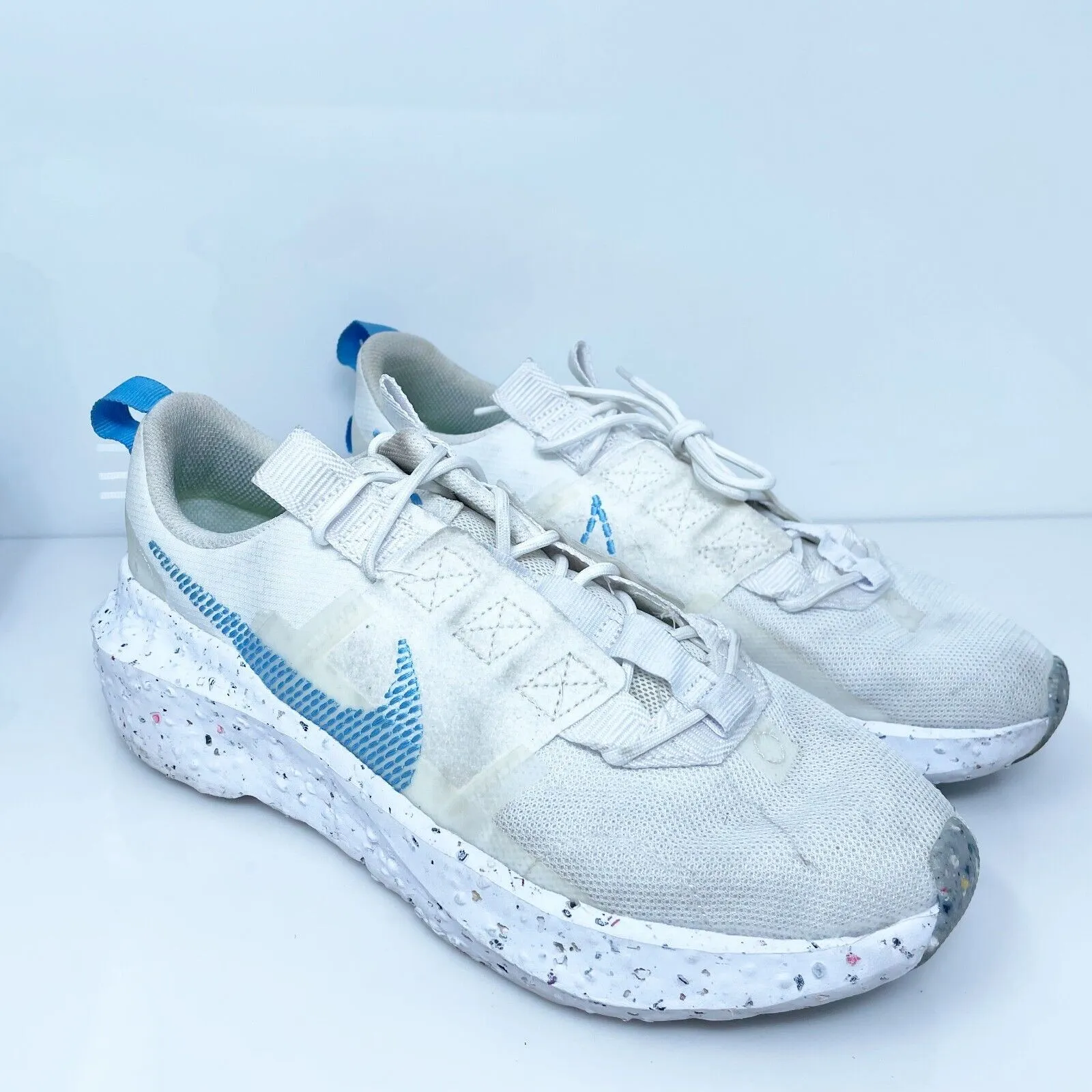 Nike Womens Crater Impact CW2386-104 White Running Shoes Sneakers Size 9