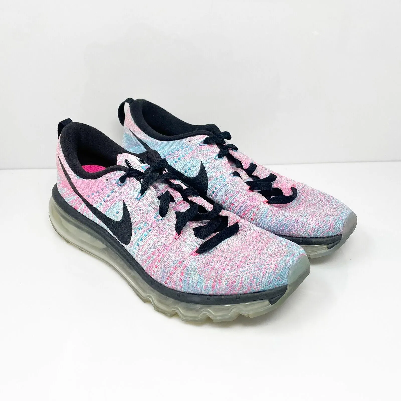 Nike Womens Flyknit Air Max 620659-104 Multicolor Running Shoes Sneakers Size 9