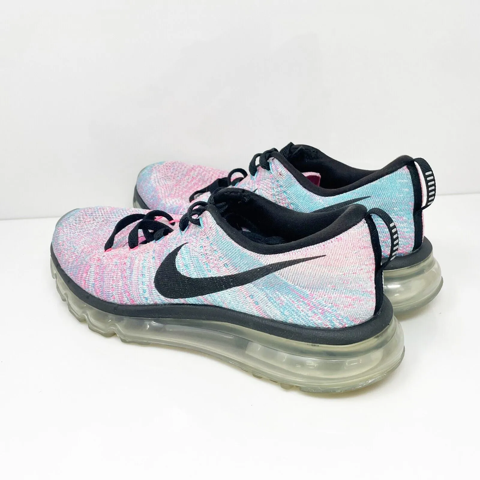 Nike Womens Flyknit Air Max 620659-104 Multicolor Running Shoes Sneakers Size 9