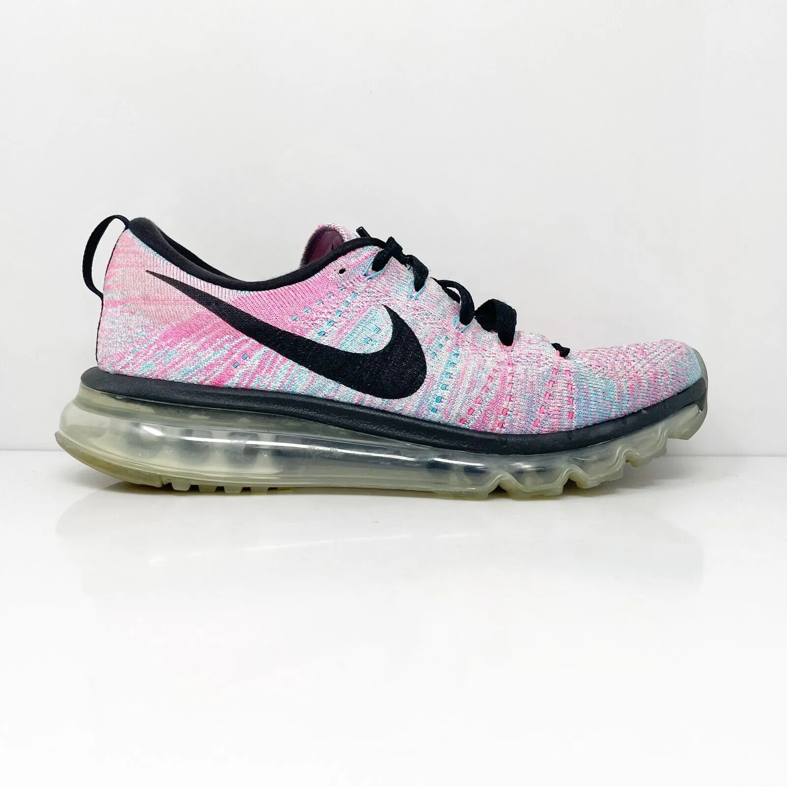 Nike Womens Flyknit Air Max 620659-104 Multicolor Running Shoes Sneakers Size 9