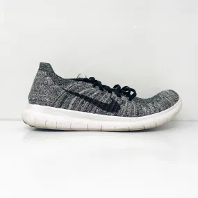 Nike Womens Free Run Flyknit 831070-100 Black Running Shoes Sneakers Size 9.5