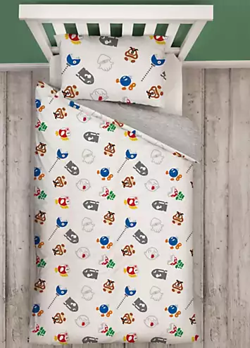 Nintendo Super Mario Here We Go Duvet Cover Set | Kaleidoscope