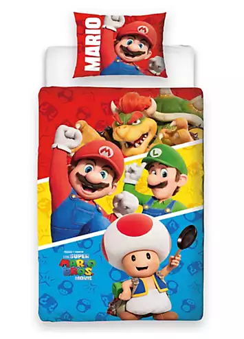Nintendo Super Mario Movie Jump Duvet Cover Set | Kaleidoscope