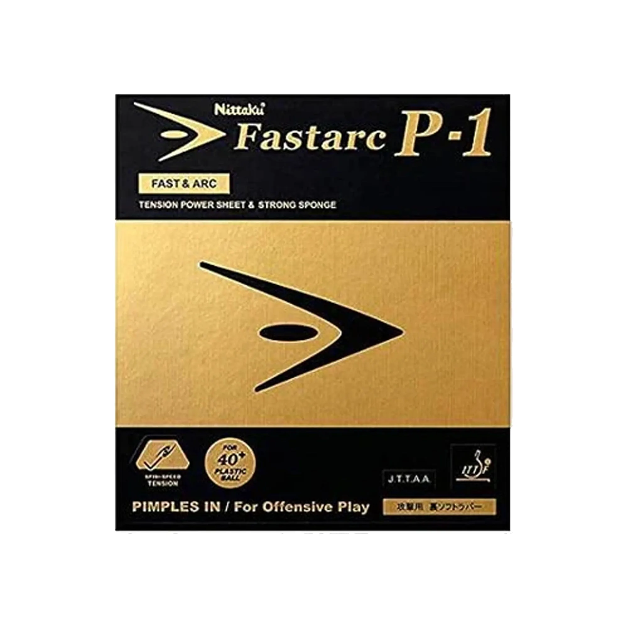 Nittaku Fastarc P-1 Table Tennis Racquet Rubber - Red
