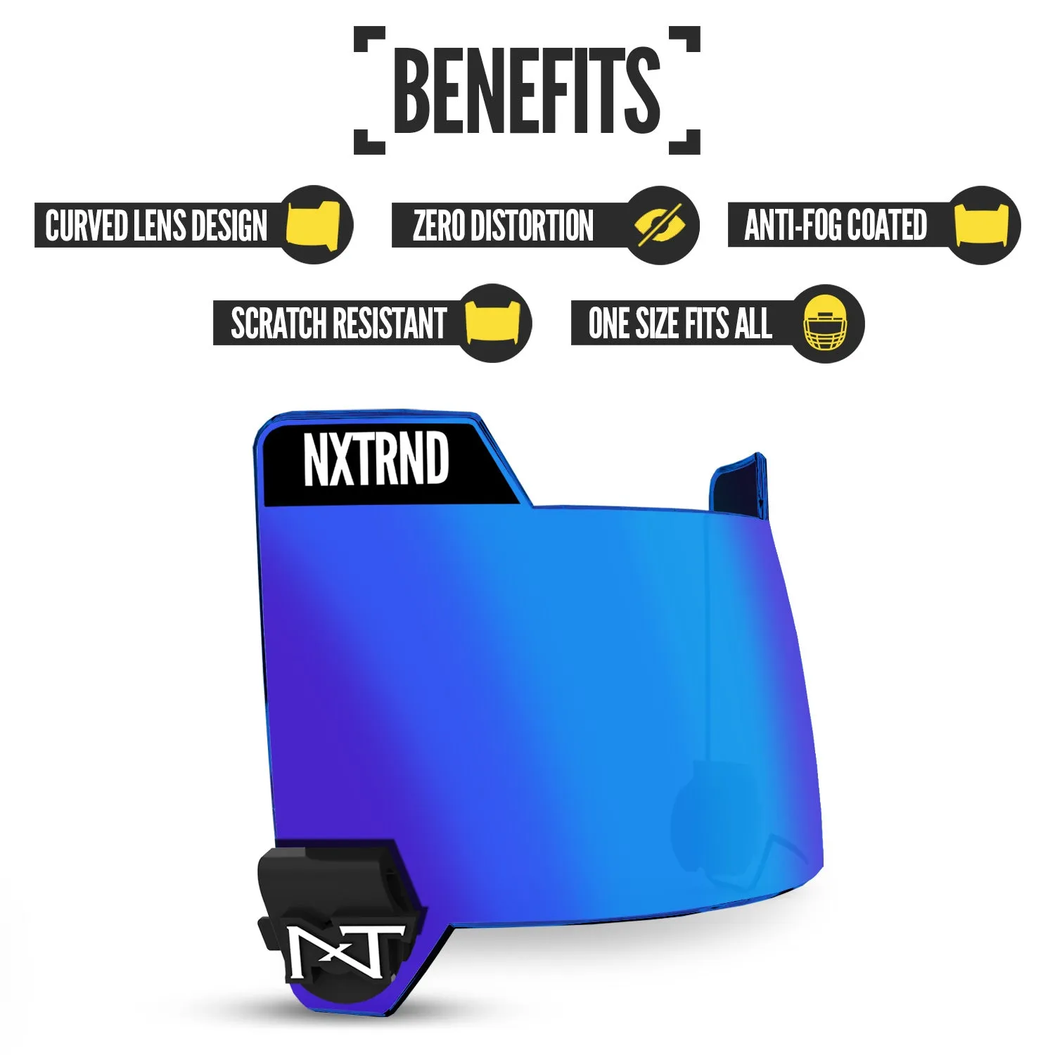 NXTRND VZR3 Football Visor Blue